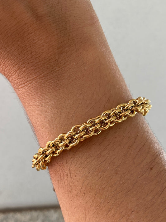 Pulseira malha círculos