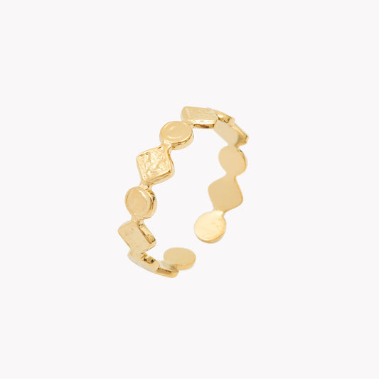 Anel fino Étnico medalhinhas