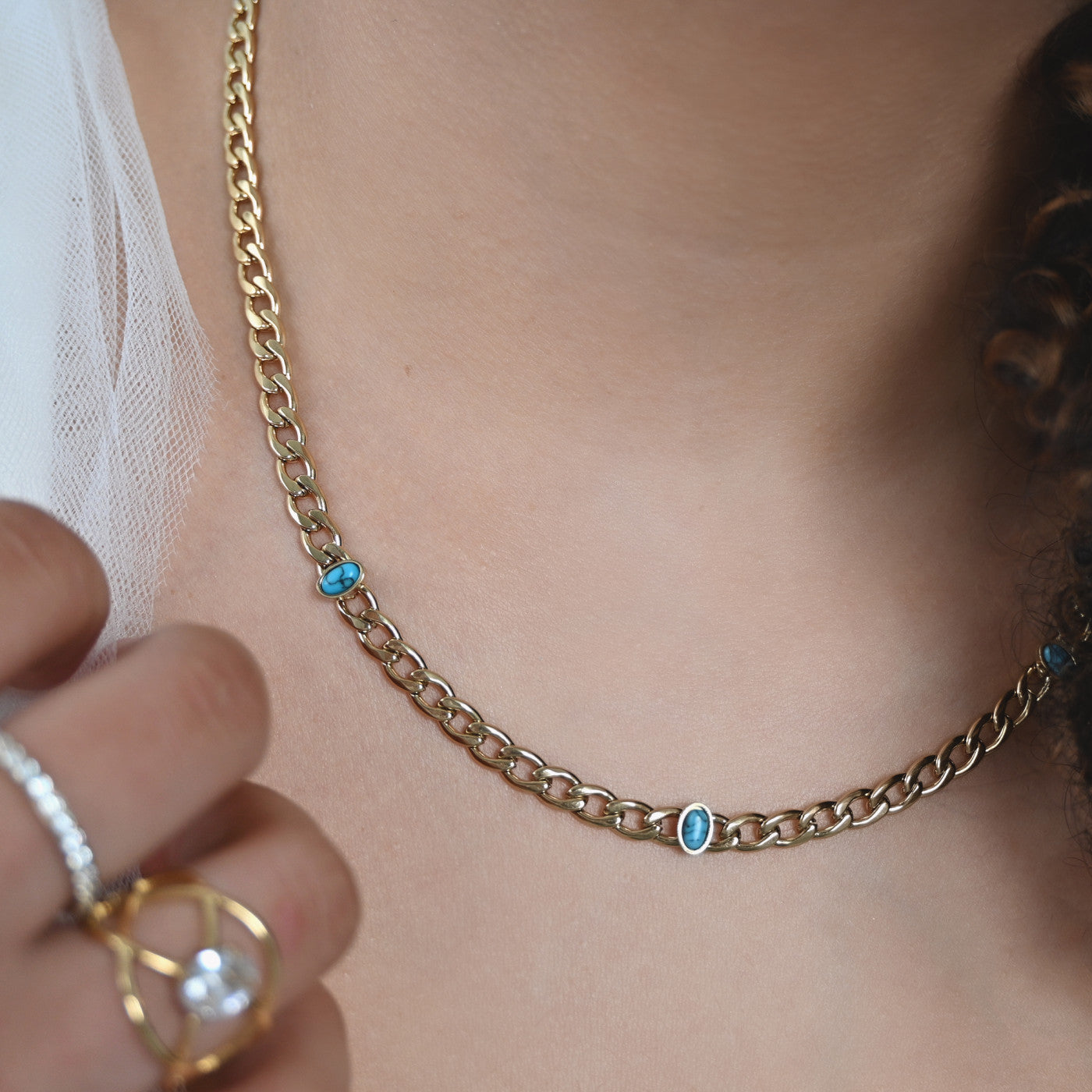 Gargantilha Turquesa