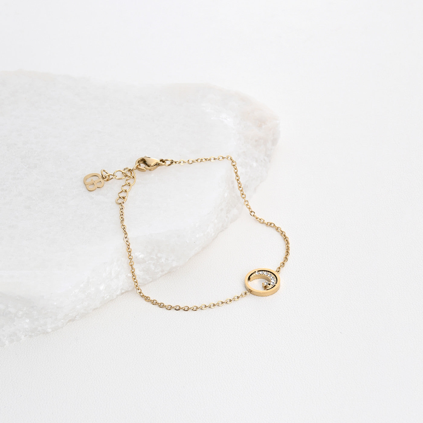 Pulseira medalha recortada Lua