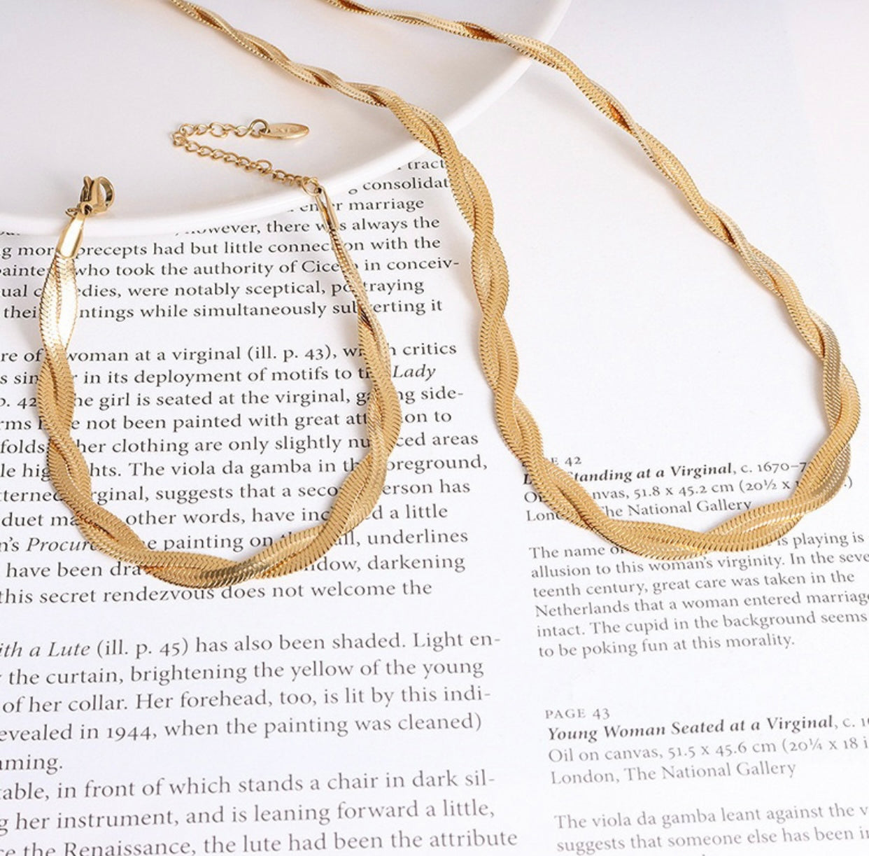 Pulseira malha 2 entrelaçado