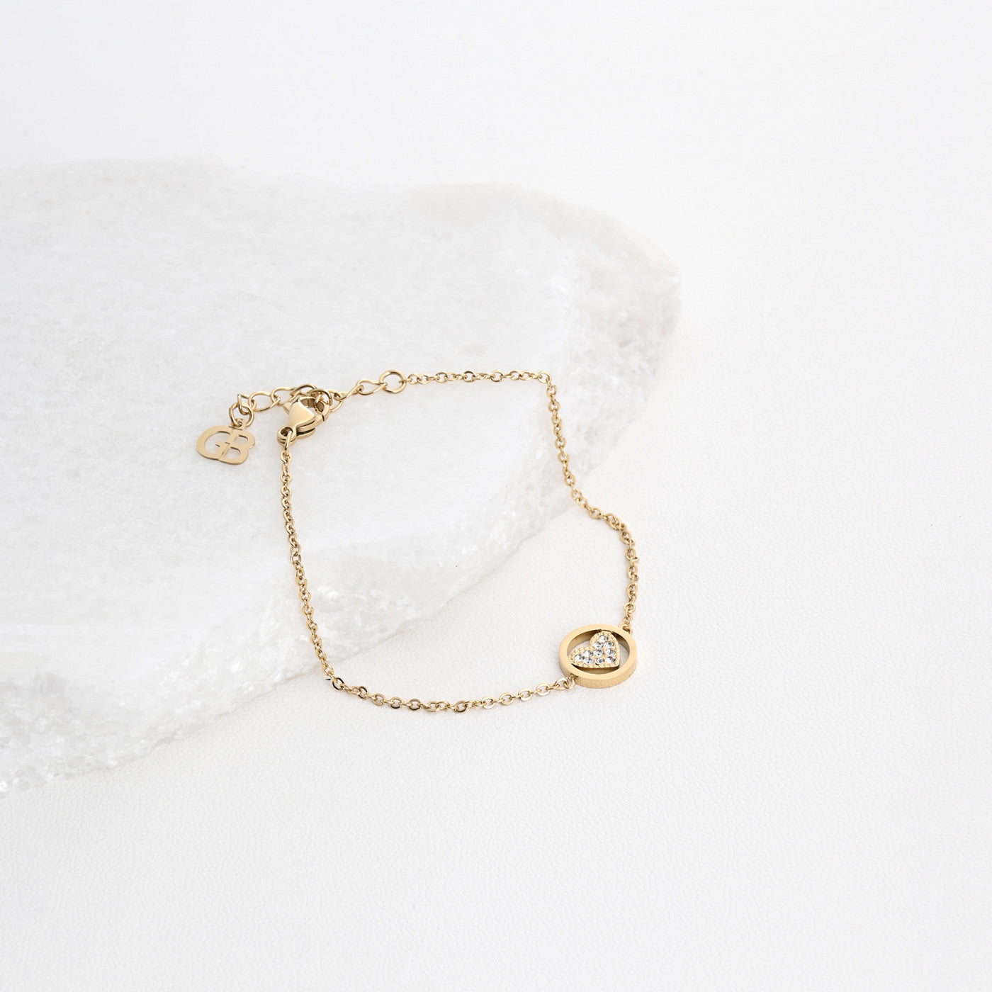 Pulseira medalha coração