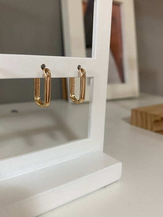 Argolas retangulares lisas