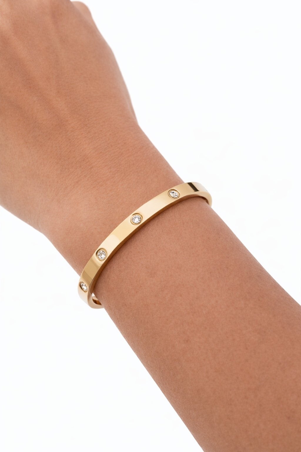 Pulseira lisa zirconias