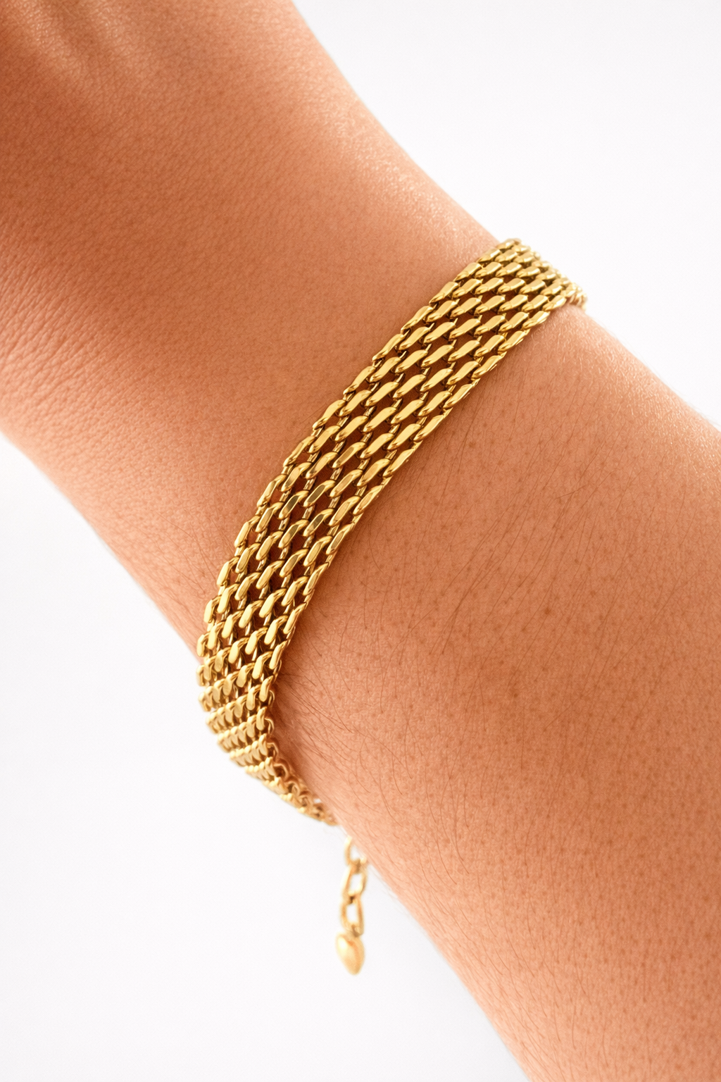 Pulseira malha larga