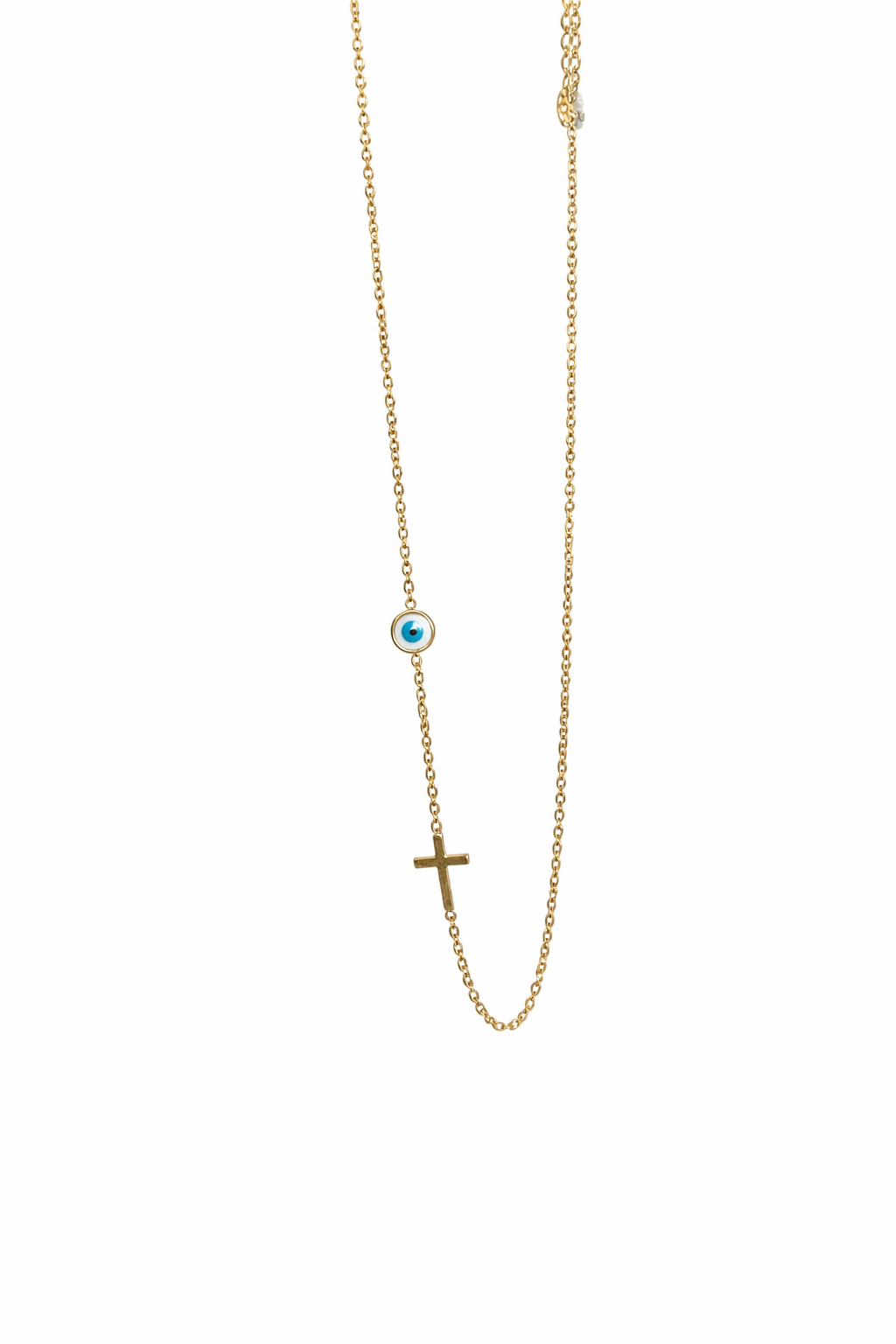 Colar Olho e Cruz