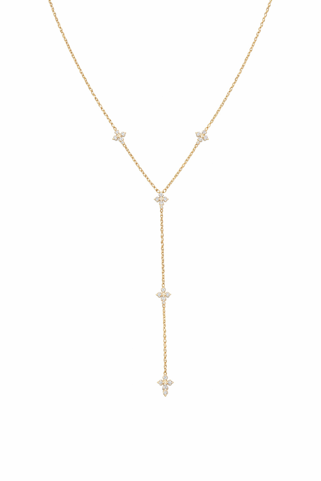 Colar decote mini cruz