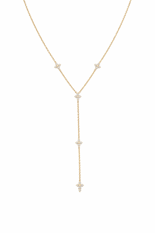 Colar decote mini cruz